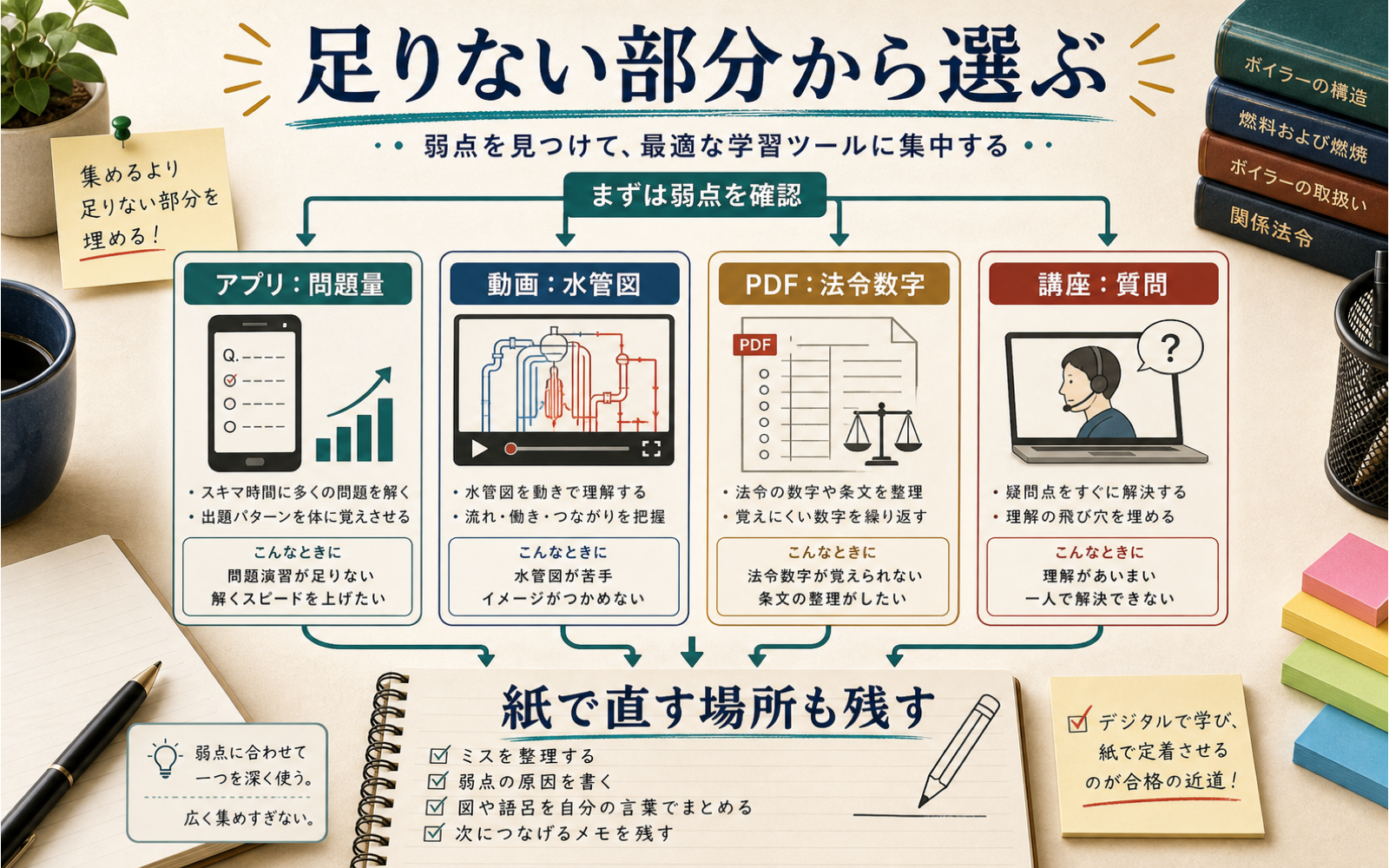 一級ボイラー技士 オンライン学習｜アプリ・動画・通信講座の選び方 (2026年版) の挿絵 1