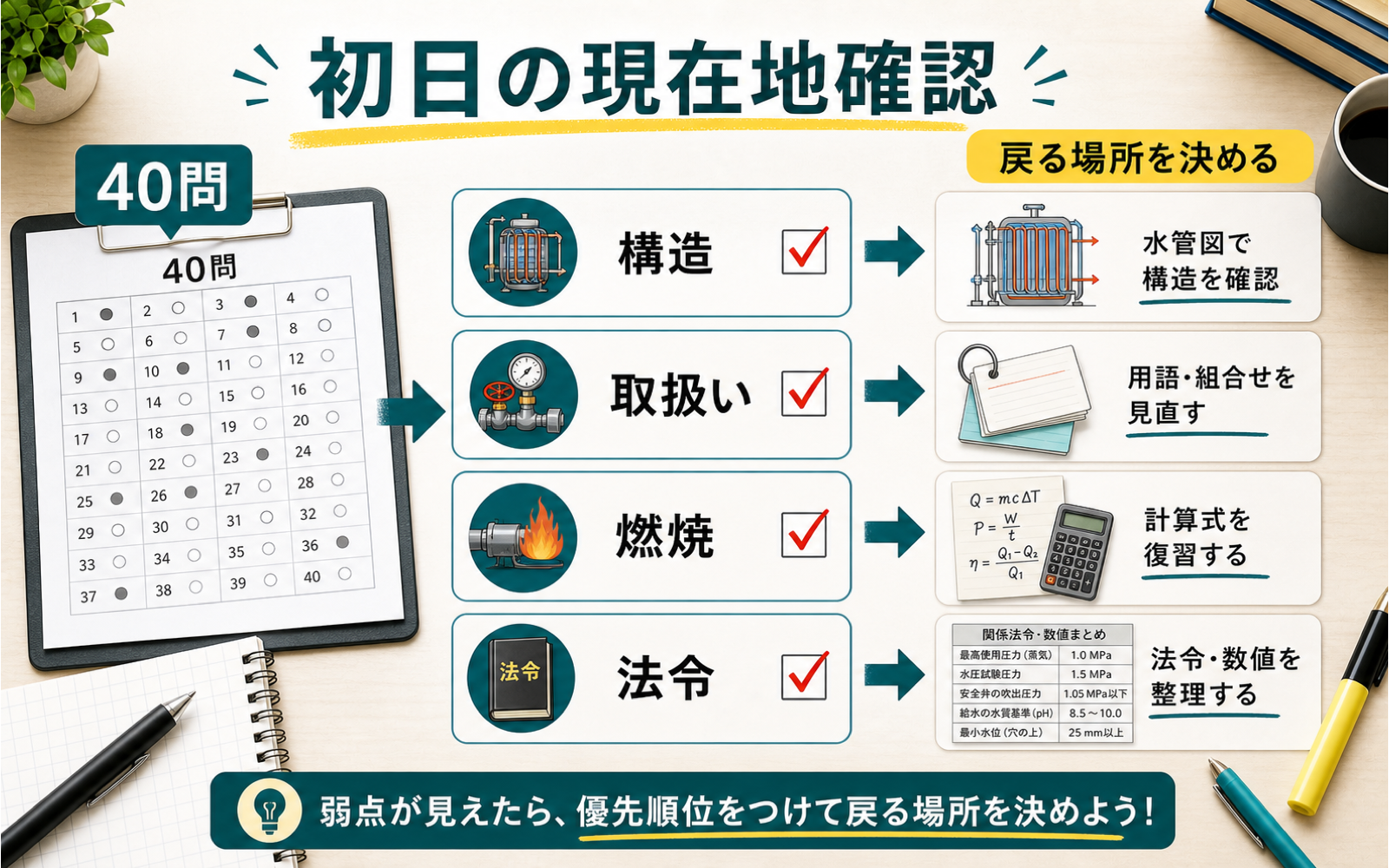 一級ボイラー技士 独学ガイド｜教材を増やさず合格点へ近づく進め方 (2026年版) の挿絵 1
