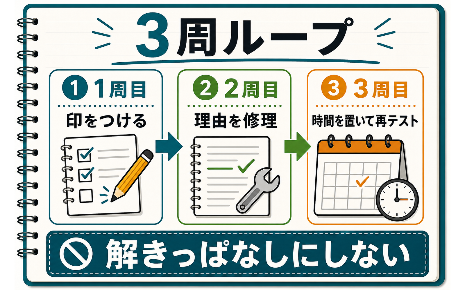 一級ボイラー技士 問題演習｜間違いを点に変える3周ループ (2026年版) の挿絵 1