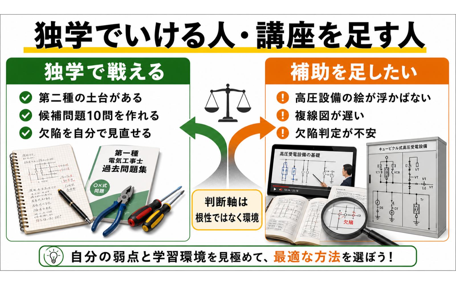 第一種電気工事士 独学合格の現実｜学科・技能・免状までの進め方 (2026年版) の挿絵 1